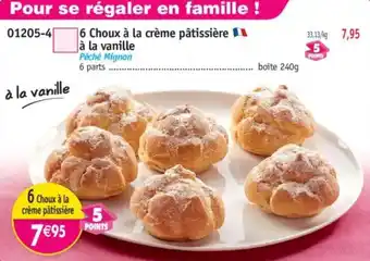 Maximo 6 Choux à la crème pâtissière à la vanille offre