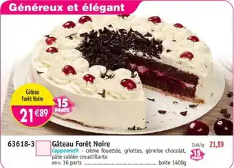 Maximo Gâteau Forêt Noire offre