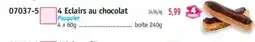 Maximo 4 Eclairs au chocolat offre