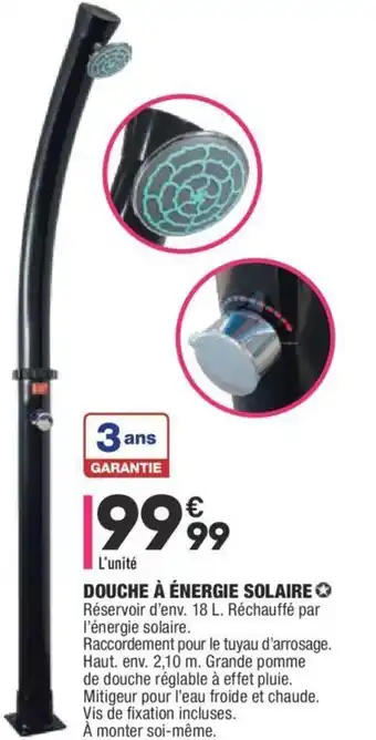 Douche à énergie solaire