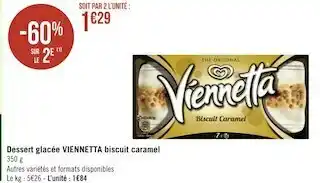 Viennetta dessert glacée biscuit caramel