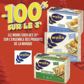 Géant Casino Wasa bon plan sur l’ensemble des produits de la marque wasa offre