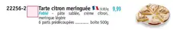 Maximo Tarte citron meringuée offre