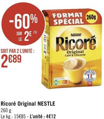 Géant Casino Nestle ricoré original offre