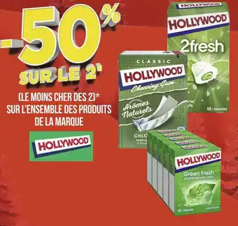 Géant Casino Hollywood bon plan sur l’ensemble des produits de la marque hollywood offre
