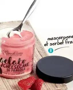 Maximo MENODICIOTTO Glace mascarpone et sorbet fraise offre