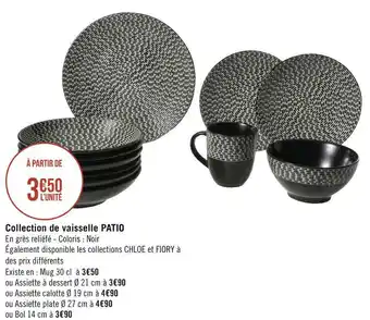 Finlandek collection de vaisselle patio