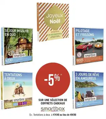 Géant Casino Smartbox une sélection de coffrets cadeaux offre