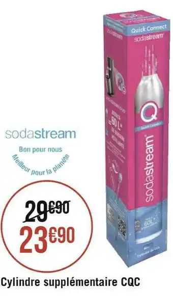Géant Casino Sodastream cylindre supplémentaire cqc offre