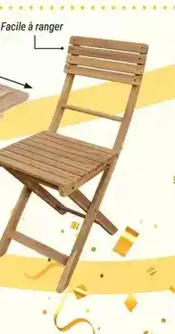 Bricorama 2 chaises pliantes bella offre