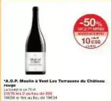 Monoprix A.o.p. moulin à vent les terrasses du chiffusur rouge offre