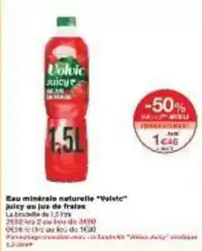 Monoprix Volvic - eau minérale naturelle velvic juicy au jus de fraise offre