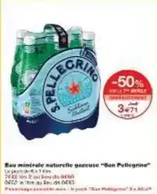 Monoprix San pellegrino - eau minérale naturelle gazeuse offre