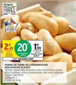 Intermarché Mon marche plaisir - pomme de terre de consommation offre