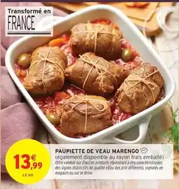 Intermarché Signal - paupiette de veau marengo offre