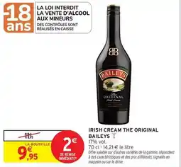 Intermarché Baileys - irish cream the original offre