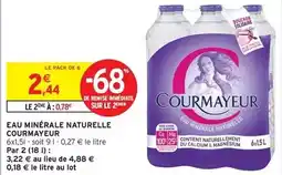 Intermarché Courmayeur - eau minérale naturelle offre