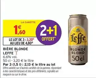 Intermarché Leffe - bière blonde offre