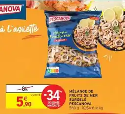 Intermarché Pescanova - mélange de fruits de mer surgelé offre