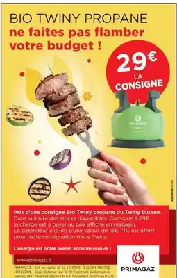 Intermarché Bio twiny propane ne faites pas flamber votre budget offre