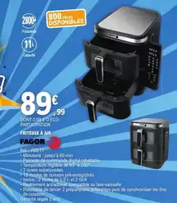 E.Leclerc Fagor - friteuse à air fgd11 offre