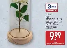 ALDI Rose artificielle led guirlande micro led offre