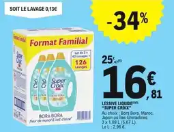 E.Leclerc Super croix - lessive liquide offre