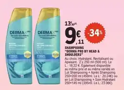 E.Leclerc Head - shampooing derma pro by & shoulders offre