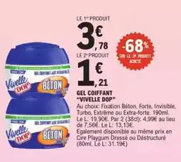 E.Leclerc Dop - gel coiffant offre