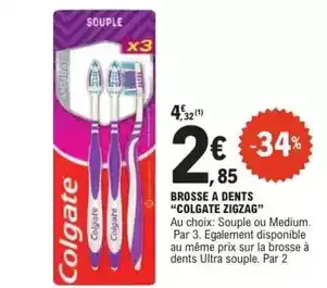 E.Leclerc Brosse a dents colgate zigzag offre