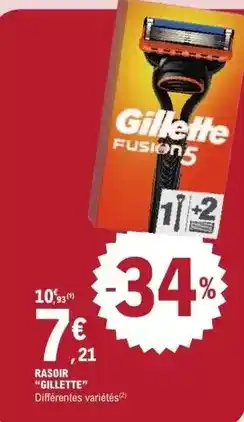 E.Leclerc Gillette - rasoir offre