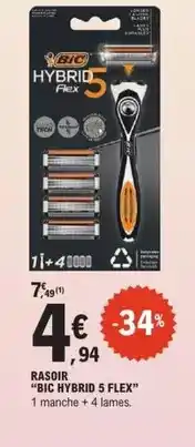 E.Leclerc Bic - rasoir bic hybrid 5 flex offre