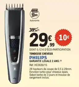 E.Leclerc Philips - tondeuse cheveux offre