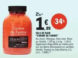 E.Leclerc Corine de farme - sels de bain offre