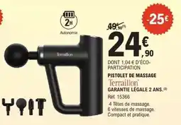 E.Leclerc Terraillon - pistolet de massage garantie l'egale 2 ans offre