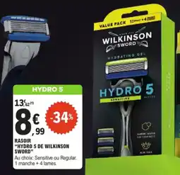 E.Leclerc Rasoir hydro 5 de wilkinson sword offre