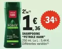 E.Leclerc Petrole hahn - shampooing petrole hahn offre