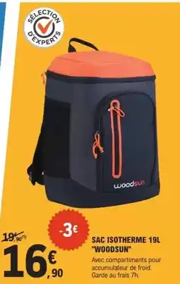 E.Leclerc Sport Sac isotherme 19l offre