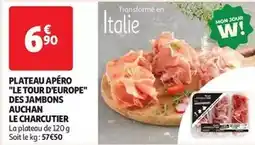 Auchan Supermarché Auchan - plateau apéro le tour d'europe des jambons le charcutier offre
