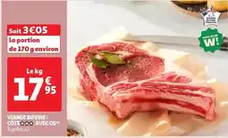 Auchan Viande bovine: côte offre