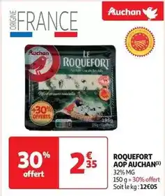 Auchan Auchan - roquefort aop offre