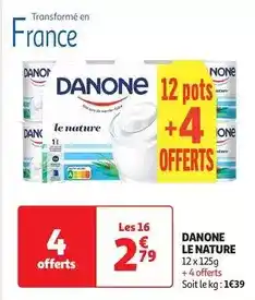 Auchan Danone - le nature offre