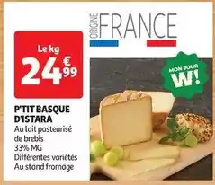 Auchan Istara - p'tit basque d'istara offre