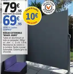 E.Leclerc Jardi Dim - rideau extensible beaux jours offre