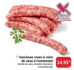 Colruyt Complet - saucisses crues Ă cuire de veau Ă l'emmental offre