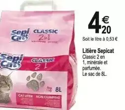 Tridôme Sepicat - litière offre