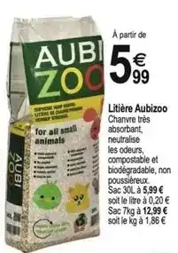 Tridôme Litière aubizoo offre