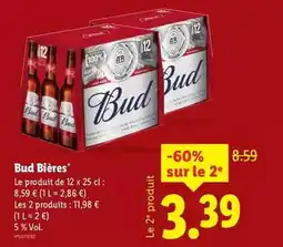 Lidl Bud - bière offre