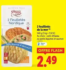 Lidl Pierre clot - 2 feuilletés de la mer offre