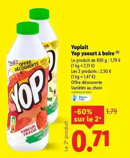 Lidl Yoplait - yop yaourt à boire offre
